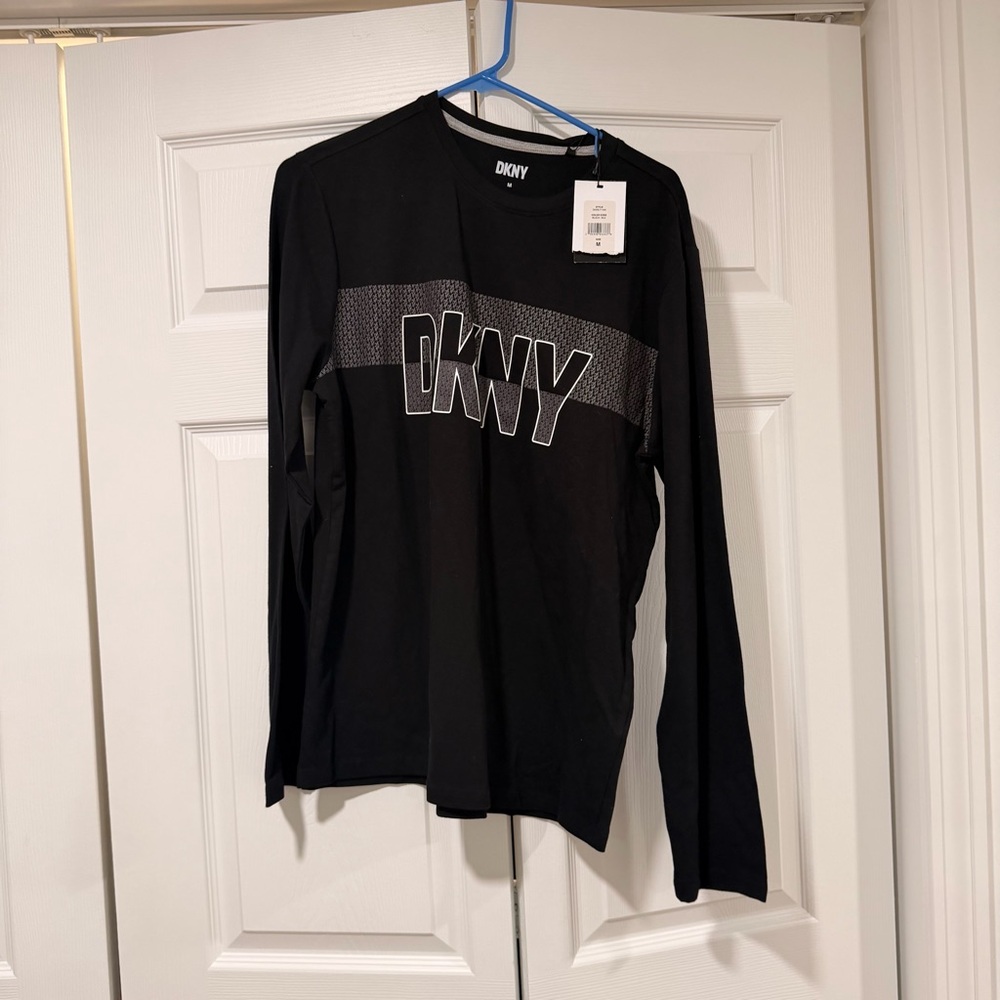 DKNY Black Crew Neck Top